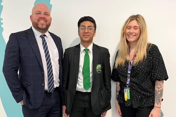 Muhammad, 15, a student at Oasis Academy Don Valley, was chosen from 500 students to joined the NSPCC Young People’s Board for Change.
