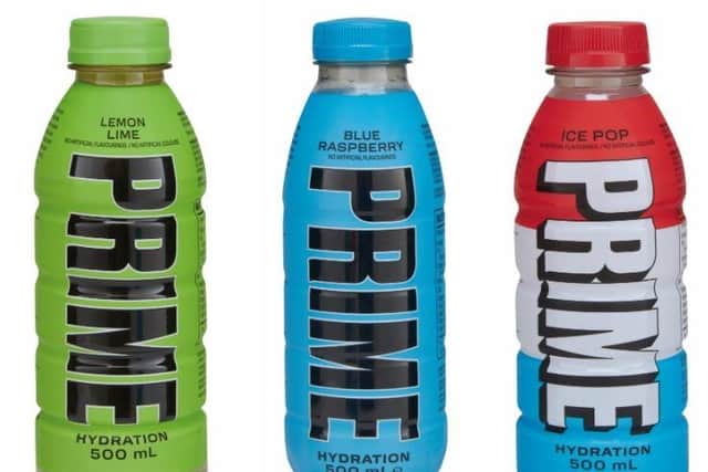 Stocks of the viral sensation Prime Hydration drink, created by YouTubers KSI and Logan Paul, reportedly sold out within minutes after going on sale for the first time at Aldi stores in Sheffield and across the country. Photo: Prime/Aldi