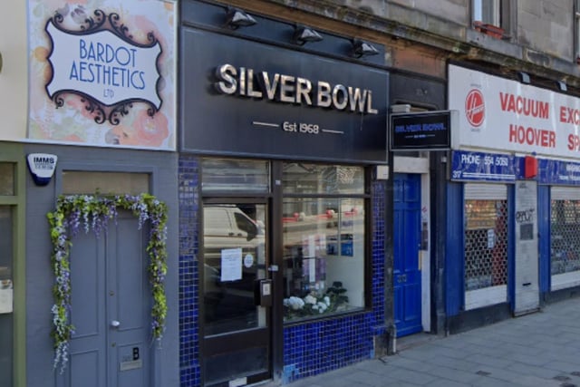 Silver Bowl is a Chinese restaurant and takeaway at 311 Leith Walk. It was opened in 1968 by Ah Chin Chan and Yee Mui 'Mama' Chan, a brave move at a time when Chinese food was more of a "novelty" here in the UK. Customers would queue down the street for Mama Chan's special curry and Silver Bowl is still here 53 years on.