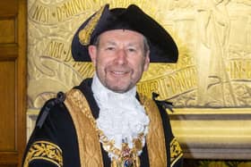 Lord Mayor Colin Ross will be joined by wife Sue and dog Ruby for the charity walk
