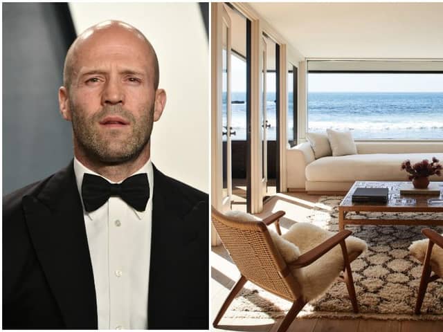 Jason Statham's Malibu Beach Home for Architectural Digest provided by Pure Property Finance; Jason Statham picture: Getty