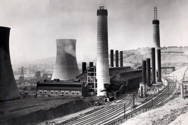 Neepsend power station, Sheffield, pictured in  August 1955