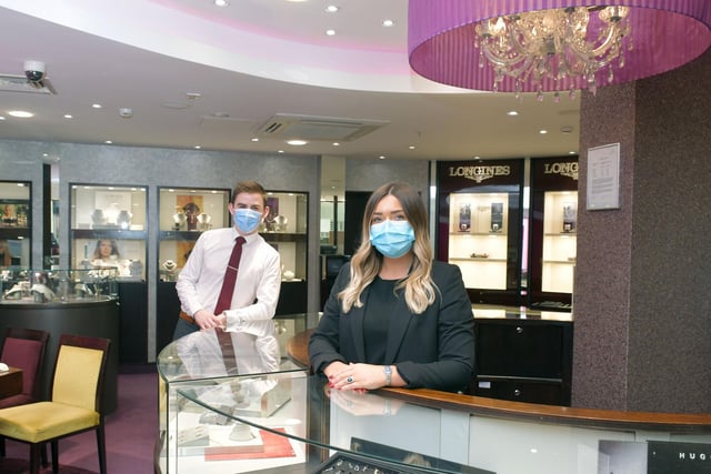 Cameron Payne, assistant manager and Laura Greenock, manager at Chisholm Hunter in the Howgate