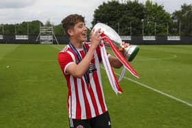 Oliver Arblaster impressed for Sheffield United during their friendly against Scunthorpe: Simon Bellis / Sportimage