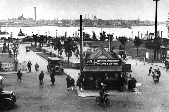 Gosport ferry terminus, 1929