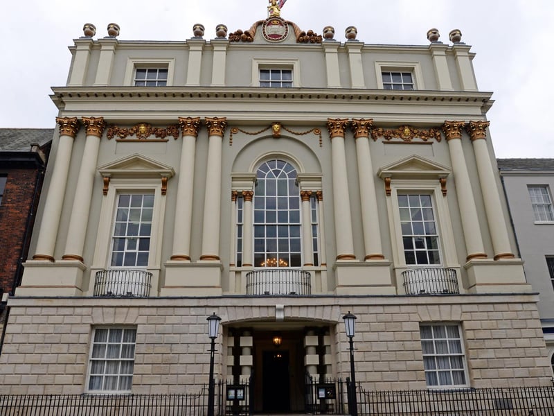 A tall thin man has spotted gazing at portraits in Doncaster's Mansion House.