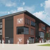 Sheffield's new Olympic Legacy Park in Attercliffe on the site of the former Don Valley Stadium. A new community stadium is set to open next month which will become the home of Sheffield Eagles rugby league football team.