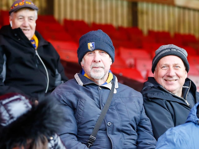 Mansfield Town fans at Crawley Town FC.