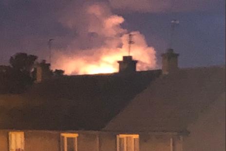 An image of the glow, taken from Leith. Pic: Colin Simpson