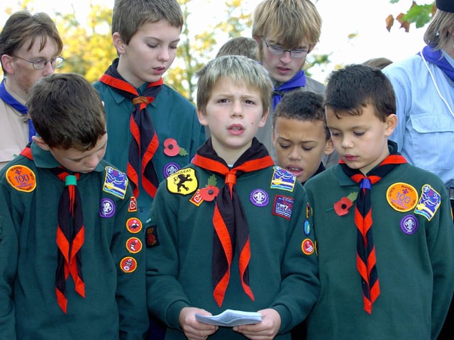 Young thoughts at the Portchester Remembrance Service 2007. Picture: Ian Hargreaves (074531-6)