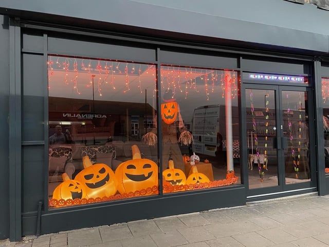 Talbot’s Upholstery Southey have embraced Halloween decorations
