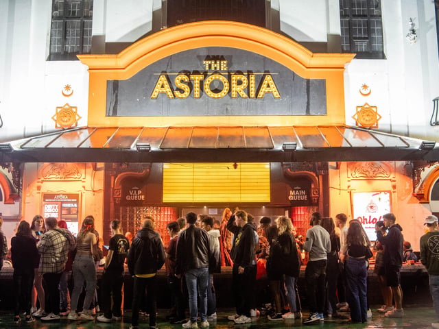 Freshers in queue for The Astoria.
