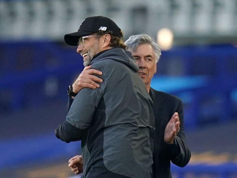 Matches: 288
Liverpool win %: 42%
Everton win %: 28.5%
Win % difference: 13.5%
(Photo by JON SUPER/POOL/AFP via Getty Images)