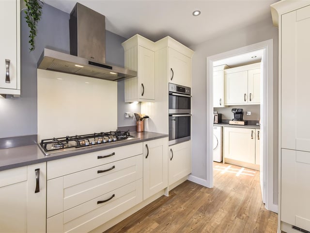 This 'exceptional' four bedroom house has gone on sale in Pakenham Road, Waterlooville for offers in excess of £550,000. It is listed by Castles.