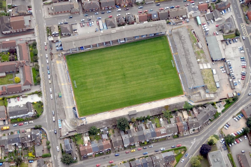 Chesterfield FC's former home at Saltergate.
