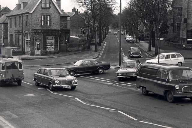 Traffic congestion in April 1973 on Sheffield's Abbeydale Road, which is a bit busier these days