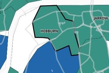 Hebburn North has seen rates of positive Covid cases rise by 134%, from 34.1 per 100,000 people on June 1 to 79.7 on June 8.
