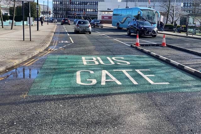 A controversial new bus gate on Arundel Gate raked in £36,000 for Sheffield City Council in June alone, new figures show. Pic: Sheffield City Council