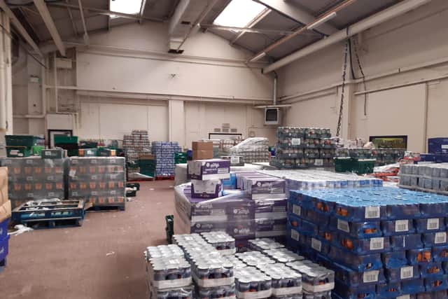 The work of S6 foodbank is industrial in scale.
