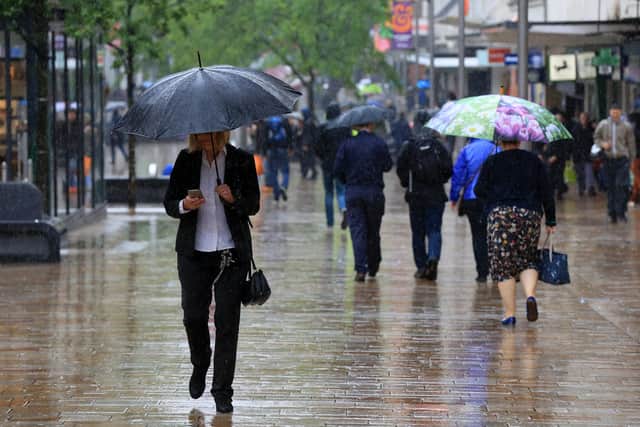 Heavy rain and strong winds are on the cards for Sheffield as Storm Evert sweeps across the country and the Met Office is predicting unsettled weather this weekend.