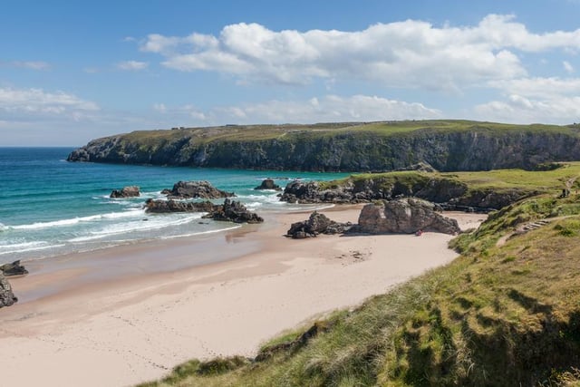 “We were totally surprised to find such wonderful and beautiful beaches in Durness. Good or bad weather the pictures are perfect. Great views, nice sandy beaches and what an amazing color the water has.”