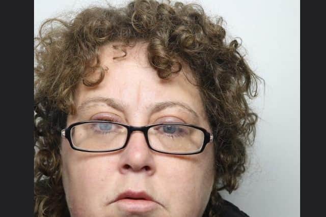 Police say Rebecca Snellgrove has brown curly hair which is tinted slightly purple. She wears glasses and was wearing a light grey coat with a yellow scarf, black jeans and dark blue boots when she went missing. She could possibly be carrying a bag.