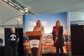 The first Sheffield City Council election result declared by returning officer Kate Josephs was a win by Coun Denise Fox in Birley ward - she is the partner of ousted council leader Coun Terry Fox