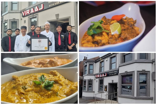Viraaj Restaurant, on Chesterfield Road, is a finalist in the Curry Restaurant of the Year category - Yorkshire and the Humber