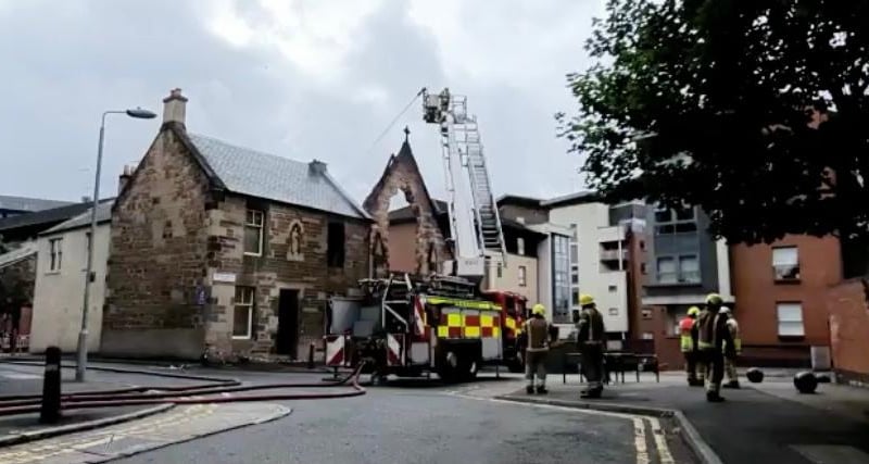 The cause of the fire is still unknown with police saying that enquires are ongoing, but the emergency services worked well into Wednesday morning to make the area safe and put out the blaze that took hold of the historic church.