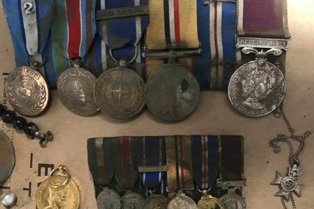 A Barnsley man has been reunited with his stolen war medals
