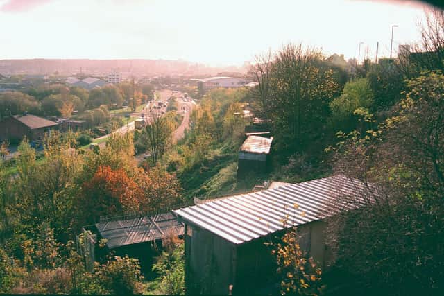 Some of the remaining pigeon lofts on the hillside