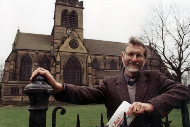 Rev Richard Buckley the vicar of Wentworth Church pictured in 1997