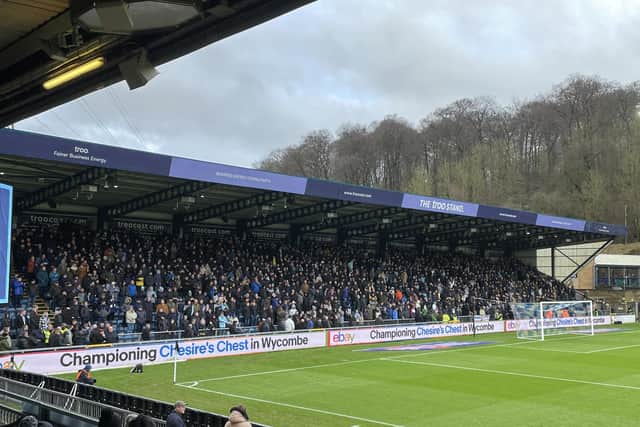 Just under 3,000 Sheffield Wednesday fans made the trip to Wycombe Wanderers.