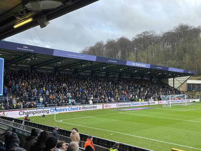 Just under 3,000 Sheffield Wednesday fans made the trip to Wycombe Wanderers.