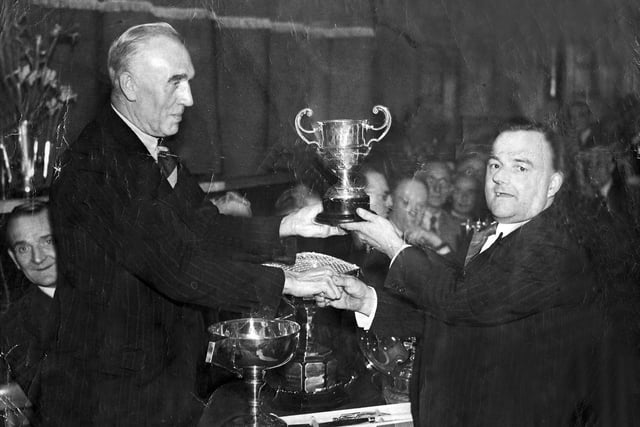 Snooker photos taken at Southey Social Working Men's Club around 1940 - 'Flash' Harry Newsome  won the Star cup 5 times