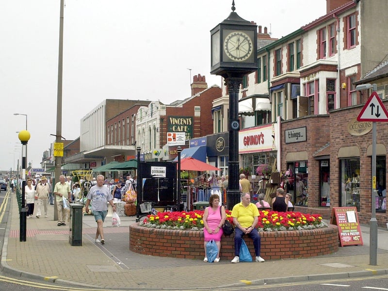 This was in 2000 - the clock tower prominently in view with Grundy's hardware and Vincent's Cafe in the background