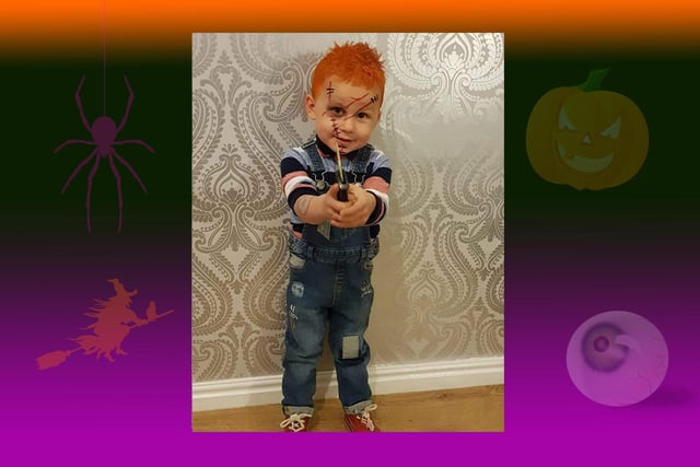 Lisa says her little Colton has got to be the best-looking Chucky she's seen