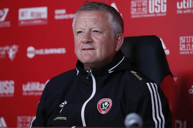 Chris Wilder had an important message to give to Sheffield United's players following his latest press conference: Simon Bellis/Sportimage