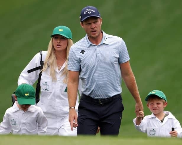 Danny Willett  and family Getty images