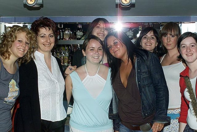Colette and the Pomona Drinking Team pictured in May 2005