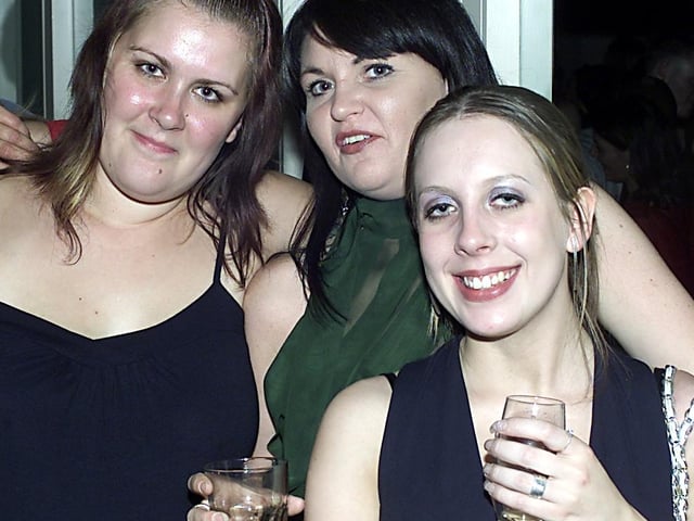 On a girls nite were Kirsty, NIcola and Joanne.