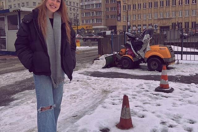 Ella Vernon, one of the University of Sheffield students told to move out of the Derwent halls after flooding hit the electricity supply