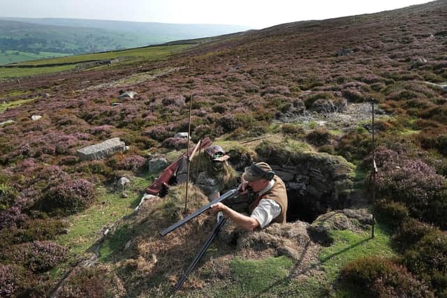 Members of a shooting partyas the Glorious 12th, the official start of the grouse shooting season, gets underway. PA Photo.