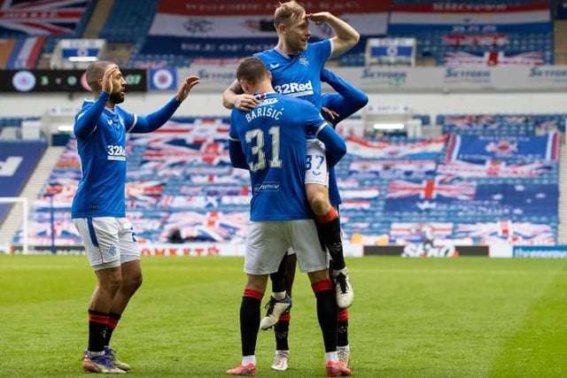 Playing deeper than seen for a while but stepped up in second half and got on the scoresheet with late bursts into attack in second half. Doesn't stop and gets his rewards. Linked well with Defoe when he arrived and epitomised Rangers' relentlessness.