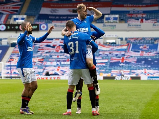 Playing deeper than seen for a while but stepped up in second half and got on the scoresheet with late bursts into attack in second half. Doesn't stop and gets his rewards. Linked well with Defoe when he arrived and epitomised Rangers' relentlessness.