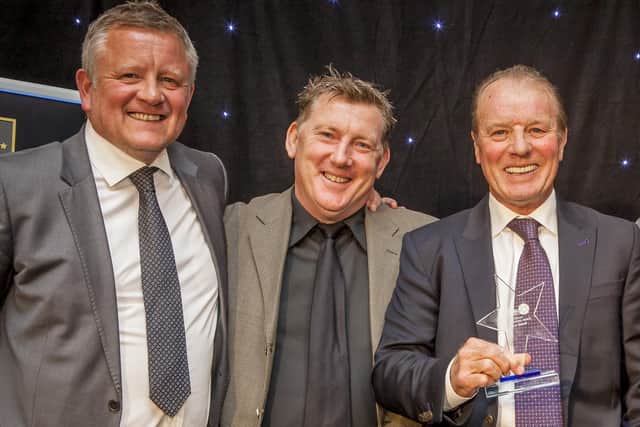 The Star Football Awards 2017 - Chris Wilder, Kevin Gage and Dave Bassett