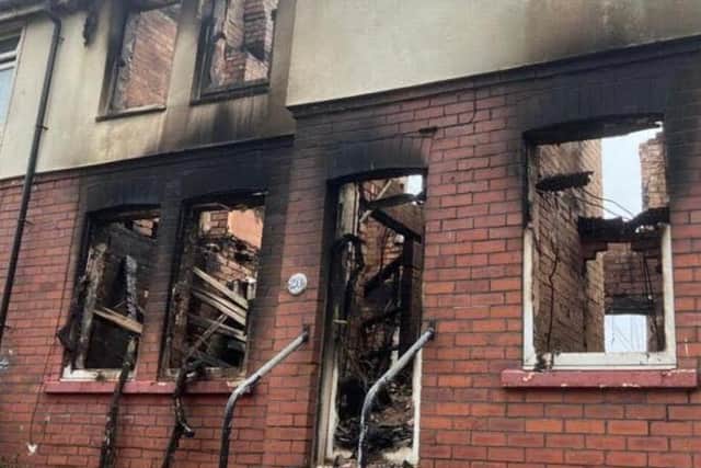 A devastated mum lost three pets and all her family photos in a shocking fire that gripped her home during last week’s heatwave. PIcture shows the devastation to the house caused by the fire
