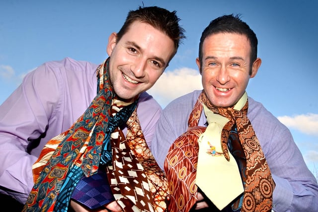 Keith Irving and Michael Lowe backed Loud Tie Week in 2006 but it was all in a good cause as they were backing the fight against cancer.