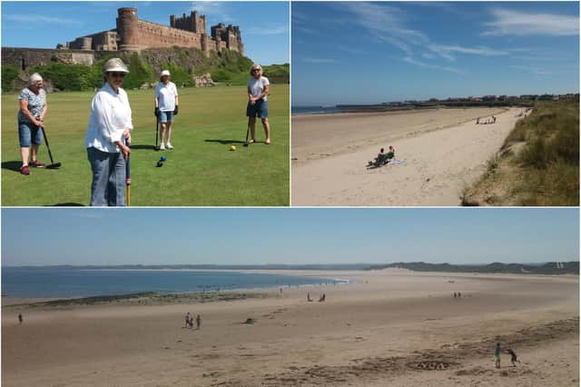Bamburgh, Seahouses and Beadnell in Northumberland.