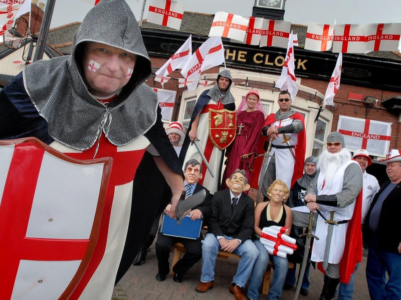 We're loving the period costume at The Clock pub in Hebburn where St George's Day celebrations looked like great fun in 2009.